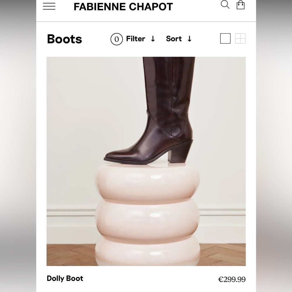 NEW ๐ฅ Designer Fabienne Chapot Black ๐ฏ %Leather Ankle Boots - Picture 11 of 11